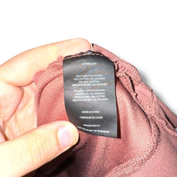 Cuts Split Hem Blush Red Pullover Hoodie Sz XL - Picture 6 of 7